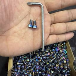 1 cặp ốc inox mạ titan + lục giác 6
