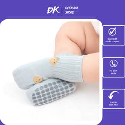 Tất Trẻ Em, Sét 10 Đôi Tất Chống Trơn Trượt Cho Bé Họa Tiết Trái Cây Gia Dụng ĐK 4