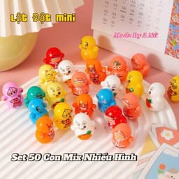 Combo 50 Chiếc Lật Đật Mini Mix Nhiều Hình Khác Nhau Đồ Chơi Lật Đật Vui Nhộn 1