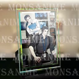 (Kèm ảnh) Khung kính IN HÌNH TEAM LEZHIN COMICS MANHWA JINX BACKLIGHT QUỶ DẠ KHÚC BL trang trí để bàn 2 size 2