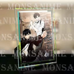 (Kèm ảnh) Khung kính IN HÌNH TEAM LEZHIN COMICS MANHWA JINX BACKLIGHT QUỶ DẠ KHÚC BL trang trí để bàn 2 size 5