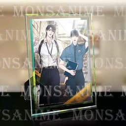 (Kèm ảnh) Khung kính IN HÌNH TEAM LEZHIN COMICS MANHWA JINX BACKLIGHT QUỶ DẠ KHÚC BL trang trí để bàn 2 size 8
