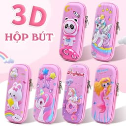 Hộp bút in nổi 3D hình pony kuromi melody hộp đựng bút cho bé gái cỡ lớn siêu nhẹ cao cấp 2