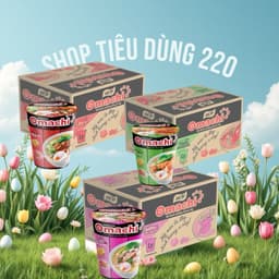 Mì Omachi Ly Tôm Sườn Bò Thùng 24 Ly X 70G 1