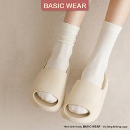 [HÀNG CAO CẤP] Tất Cổ Cao Trơn Màu Cotton Mềm Mại, Tất Vớ Nữ Cổ Cao TCC40 3