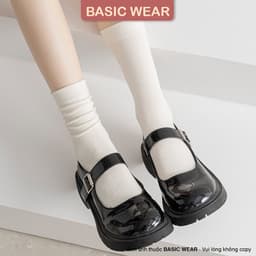 [HÀNG CAO CẤP] Tất Cổ Cao Trơn Màu Cotton Mềm Mại, Tất Vớ Nữ Cổ Cao TCC40 4