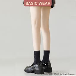 [HÀNG CAO CẤP] Tất Cổ Cao Trơn Màu Cotton Mềm Mại, Tất Vớ Nữ Cổ Cao TCC40 5