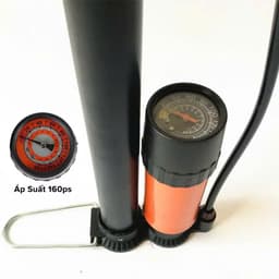 Bơm Xe Đạp Bằng Thép Không Gỉ – Có Đồng Hồ Đo Áp Suất, Bơm Xe Máy, Ô Tô Áp Suất Cao Tiện Lợi 8