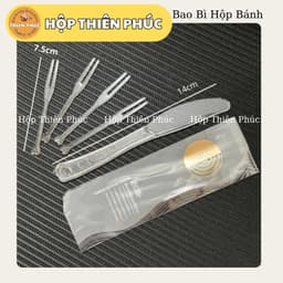 Set Dao Cắt bánh trung thu kèm 4 nĩa dùng bánh cao cấp 3