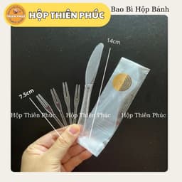 Set Dao Cắt bánh trung thu kèm 4 nĩa dùng bánh cao cấp 5