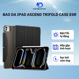 Bao da Ipad ESR Ascend Trifold case cho iPd Air/Pro 11/13 inch 2024 cao cấp - Đen 1