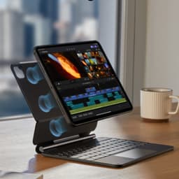 Bao da kèm bàn phím ESR Rebound Magnetic 360 cho iPad Pro/Air M3/M4/M5 - Màu đen 5