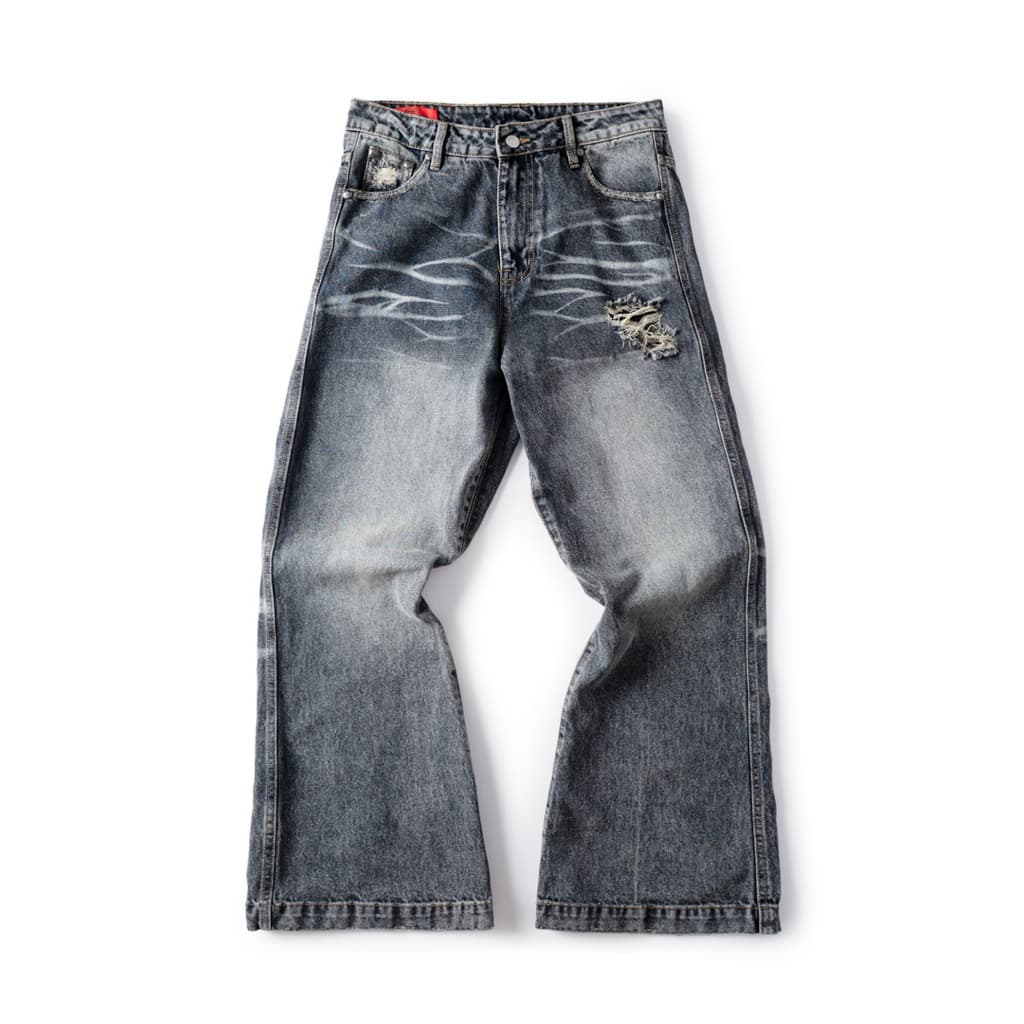 Quần Jeans Loe Snitchclub wash xám chuột