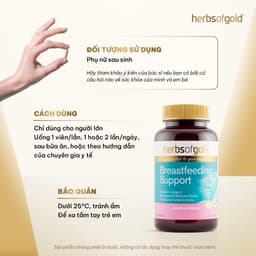 Viên Uống Lợi Sữa Herbs of Gold Breastfeeding Support – Hỗ Trợ Sữa Mẹ Tự Nhiên – Hộp 60 Viên 2