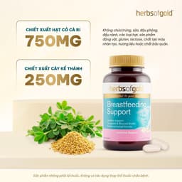 Viên Uống Lợi Sữa Herbs of Gold Breastfeeding Support – Hỗ Trợ Sữa Mẹ Tự Nhiên – Hộp 60 Viên 4