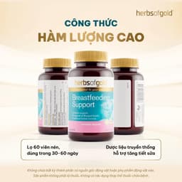 Viên Uống Lợi Sữa Herbs of Gold Breastfeeding Support – Hỗ Trợ Sữa Mẹ Tự Nhiên – Hộp 60 Viên 3