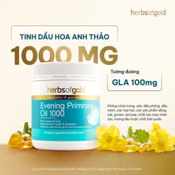Viên Uống Tinh Dầu Hoa Anh Thảo Herbs of Gold Evening Primrose Oil 1000mg Hộp 200 Viên 3