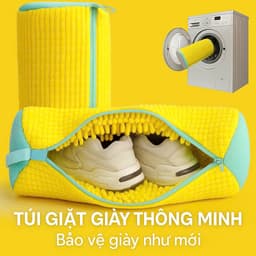 Túi Vải Giặt Giày Giúp Bảo Vệ Giày Và Máy Giặt siêu tiện dụng 1