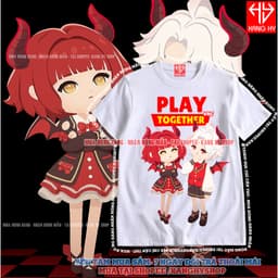 Áo thun game Play together trang phục cặp đôi trường quỷ F788 1