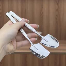 Thìa xẻng bằng thép không gỉ hình dưa hấu kem búa thìa thìa VINBEO -[AL06] 5