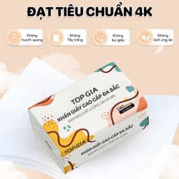 Giấy Ăn Rút TopGia Đa Sắc Cao Cấp 240 Tờ 4 Lớp – Dập Vân 4D, Mềm Mịn, Thấm Hút Tốt, An Toàn Cho Gia Đình 2