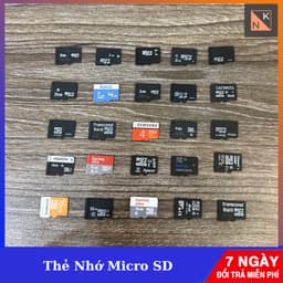 Thẻ nhớ Micro SD 1GB, 2GB, 4GB, 8GB, 16GB, 32GB cũ đã test, dung lượng chuẩn 1