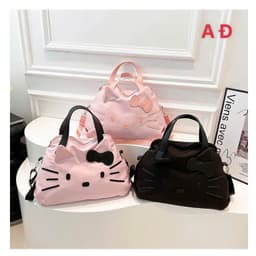 Túi đựng đồ du lịch, Túi xách Túi hành lý dung tích lớn, Túi đeo chéo một vai Hello Kitty dễ thương 3