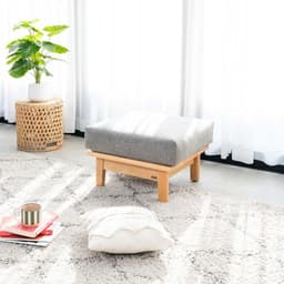 Ghế Sofa Gỗ Cao Su Tự Nhiên  Vải Xám - Chất lượng và Đẹp mắt 1