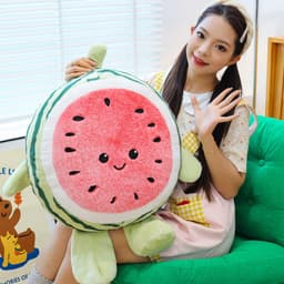 Gấu Bông Quả Dưa Hấu Siêu Mềm Mịn, Gối Ôm Trái Cây Dễ Thương, Quà Tặng Ý Nghĩa - Gấu Bông MIU GẤU XINH 9