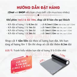 Phim dán kính khói đậm khói nhạt chống nắng chói, Phim cách nhiệt 2 mặt bạc chống UV hiệu quả 3