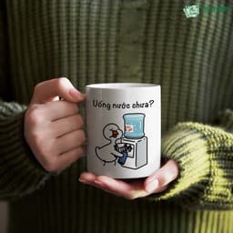 Cốc Uống Nước Chưa MÊ LY SHOP, Ly Sứ Nhắc Uống Nước Hình Ngỗng Goose Hài Hước, Cốc Sứ Quà Tặng 5