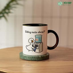 Cốc Uống Nước Chưa MÊ LY SHOP, Ly Sứ Nhắc Uống Nước Hình Ngỗng Goose Hài Hước, Cốc Sứ Quà Tặng 6
