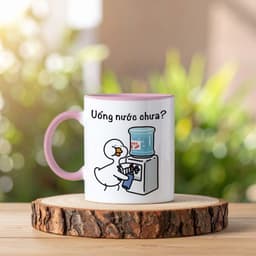 Cốc Uống Nước Chưa MÊ LY SHOP, Ly Sứ Nhắc Uống Nước Hình Ngỗng Goose Hài Hước, Cốc Sứ Quà Tặng 8