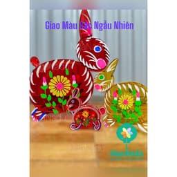 Đèn lồng Giấy kiếng Truyền thống-đèn Trung Thu hình con vật dân gian cá chép,thỏ,gà,kỳ lân trang trí lễ hội,siêu thị 4