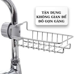 Kệ Để Đồ Rửa Chén Kẹp Vòi Nước Nhà Bếp - Giá Gắn Vòi Nước Để Đồ Rửa Chén Không Đọng Nước 4