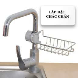 Kệ Để Đồ Rửa Chén Kẹp Vòi Nước Nhà Bếp - Giá Gắn Vòi Nước Để Đồ Rửa Chén Không Đọng Nước 6