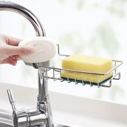 Kệ Để Đồ Rửa Chén Kẹp Vòi Nước Nhà Bếp - Giá Gắn Vòi Nước Để Đồ Rửa Chén Không Đọng Nước 1