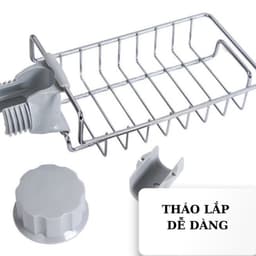 Kệ Để Đồ Rửa Chén Kẹp Vòi Nước Nhà Bếp - Giá Gắn Vòi Nước Để Đồ Rửa Chén Không Đọng Nước 7