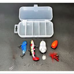 Hộp Mồi Lure, Bộ Mồi Lure Tổng Hợp Đủ Mọi Địa Hình Cá Sắt, Nhái Hơi, Cá Mềm, Hạt Gạo, Khóa Snap, Mồi Ruồi 2