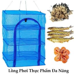 [Hot] Lồng Lưới Phơi Khô Thực Phẩm, Phơi Rau Củ, Cá,...Chống Côn Trùng Treo 4 Tầng Gấp Gọn Siêu Tiện Lợi Giá Rẻ 1
