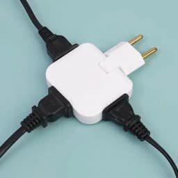 ổ cắm điện chia 3 công suất 2500w nhỏ gọn tiện lợi xoay 180 độ 4