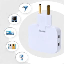 ổ cắm điện chia 3 công suất 2500w nhỏ gọn tiện lợi xoay 180 độ 5