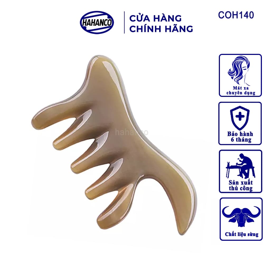 Lược Sừng Đa Năng Thần Thánh (Size: M - 11cm) Chuyên dụng Massage - Xưởng Minh Đức
