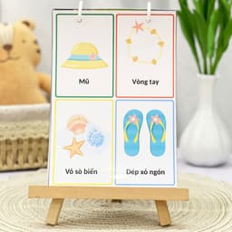 Thẻ Flash EVON BABY dạy bé tập nói - CHỦ ĐỀ HOẠT ĐỘNG MÙA HÈ 5