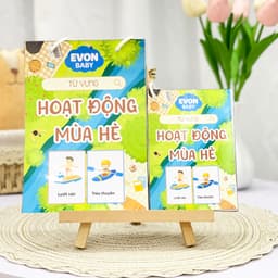 Thẻ Flash EVON BABY dạy bé tập nói - CHỦ ĐỀ HOẠT ĐỘNG MÙA HÈ 7