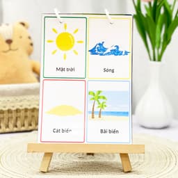 Thẻ Flash EVON BABY dạy bé tập nói - CHỦ ĐỀ HOẠT ĐỘNG MÙA HÈ 4