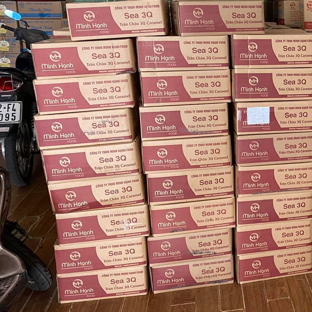 (PVT) (Nguyên Thùng 6 gói 12 kg) Trân châu 3q Sea Jelly Minh Hạnh/ Trân Châu 3Q , Đồ Khô Giá Sỉ , dokhogiasi
