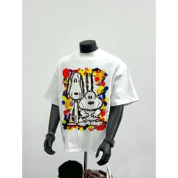 Áo Thun Nam Nữ Snoopy Form Rộng Vải Cotton 2c Dày Dặn 2