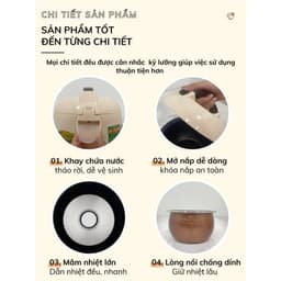 Nồi cơm điện GUGKDD 1L/1.2L/1.8L – Nấu cơm, hầm canh, giữ ấm, tiết kiệm điện-TUIDO SHOP 4