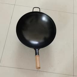 Chảo thép 1 tay cầm, cán gỗ- Nhiều kích thước 2